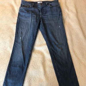 Loft Relaxed, Skinny, distressed jeans